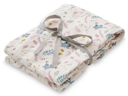 Cam Cam Copenhagen Swaddle Pressed Leaves Rose Discount