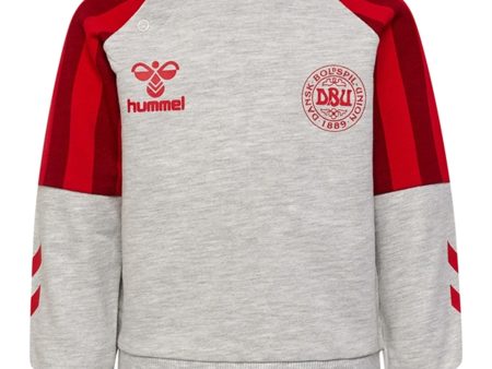 Hummel DBU VM 2022 Light Grey Melange Honor Mini Sweatshirt on Sale