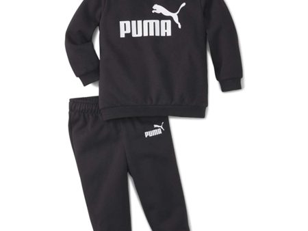 Puma Minicats Ess Crew Jogger Set Black Supply