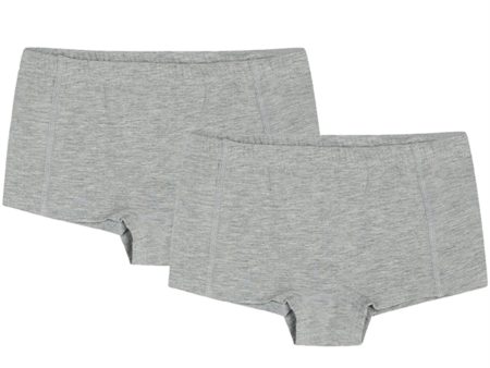 Hust & Claire Light Grey Melange Fria Underwear 2-pack Supply