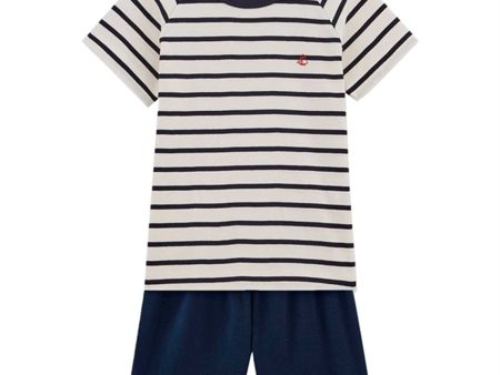 Petit Bateau Pyjacourt White Black Sale