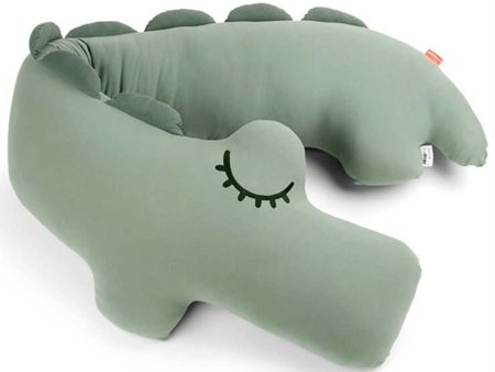 Done by Deer Comfy Body Pillow Croco Green For Sale