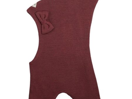 Racing Kids Top Balaclava Wool Cotton w. Bow Forest Berrie Fashion