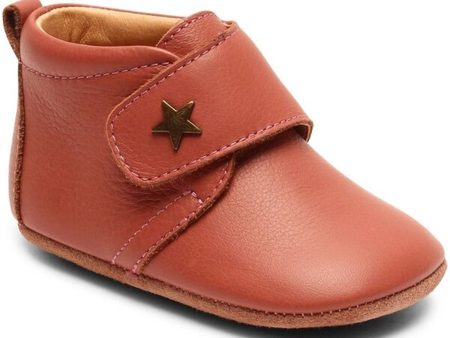 Bisgaard Indoor Shoes Velcro Star 12301 Old Rose on Sale