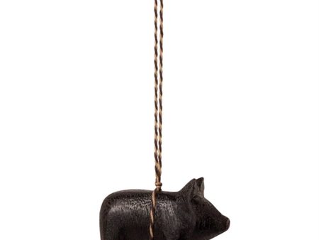 Maileg Christmas Ornament Pig Wood Black Online