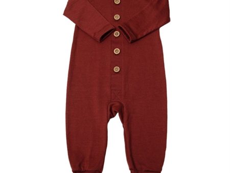 Joha Wool Bordeaux Overalls Hot on Sale