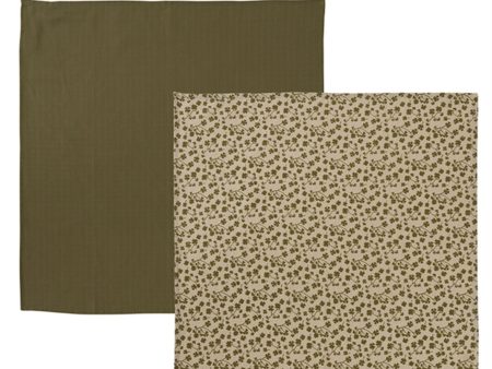 OYOY Muslin 2-pack Olive Hot on Sale