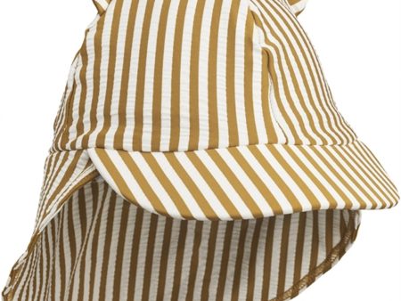 Liewood Senia Sun Hat Stripe Golden Caramel White Sale