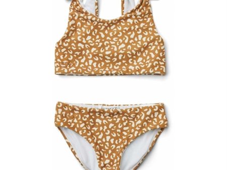 Liewood Bitte Bikini Set Mini Leo Golden Caramel Hot on Sale