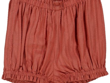 Wheat Dark Terracotta Angie Shorts Online Sale