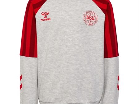 Hummel DBU VM 2022 Light Grey Melange Honor Sweatshirt Hot on Sale