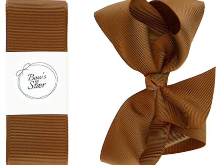 Bow s by Stær Christening Ribbon Golden Brown For Discount