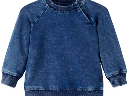 Name it Medium Blue Denim Batruebo DNM Sweatshirt For Sale