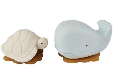 Hevea Squeeze & Splash Whale and Turtle Blue Set Online Hot Sale