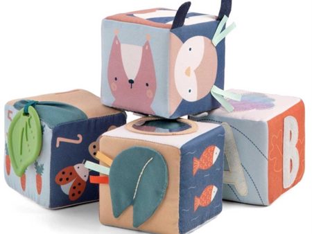 Sebra Baby Fabric Blocks Woodland on Sale