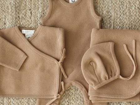 Serendipity Newborn Tan Set In Tote Bag Online now