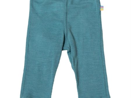 Joha Wool Silk Blue Leggings For Discount