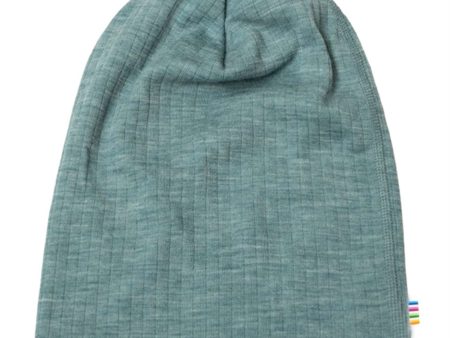 Joha Wool Aqua Melange Beanie Hue on Sale