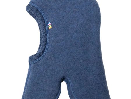 Joha Wool Blue Melange Balaclava Online Hot Sale