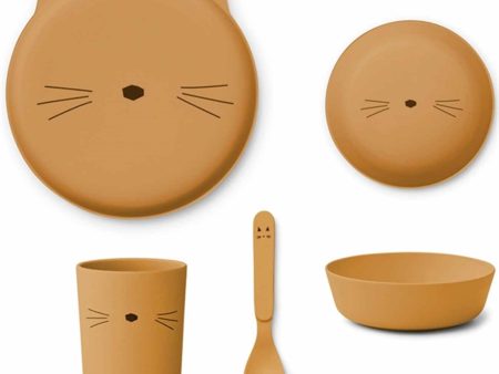 Liewood Brody Junior Set Cat Golden Caramel Hot on Sale