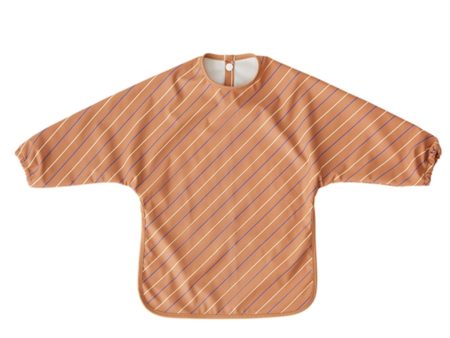 OYOY Cape Bib Caramel Striped Online Sale