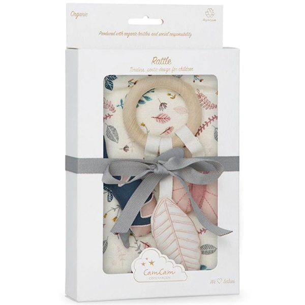 Cam Cam Copenhagen Giftbox - Muslin Cloth and Activity Ring Flower Pressed Leaves Rose For Cheap