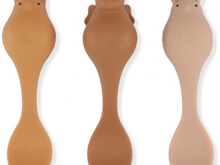 Konges Sløjd Baby Friends Spoon Silicone Rose Caramel Hot on Sale