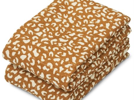 Liewood Lewis Muslin Cloth 2-pack Mini Leo Golden Caramel Cheap