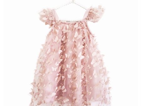 Dolly by Le Petit Tom Allover Butterflies Tutu Dress Pink on Sale