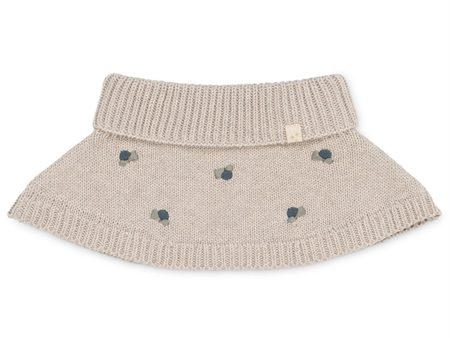 That s Mine Pistachio Shell Melange Gorgette Knitted Neck warmer Blueberry Online now